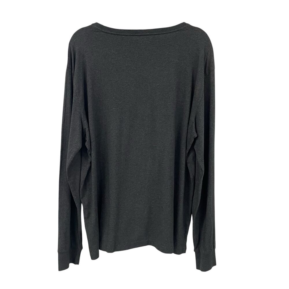 Polo Ralph Lauren Long Sleeve V Neck T Shirt Dark Gray Mens XL - Picture 5 of 5